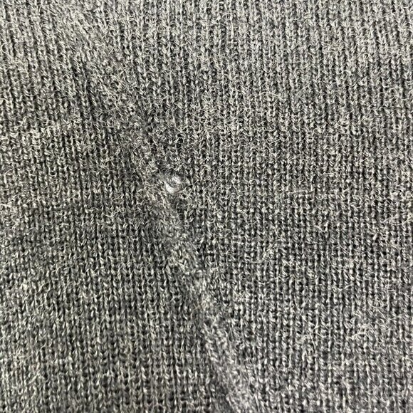 Eileen Fisher Dark Gray Merino Wool Long Sleeve Cardigan Size XS *small Hole* - Picture 7 of 7
